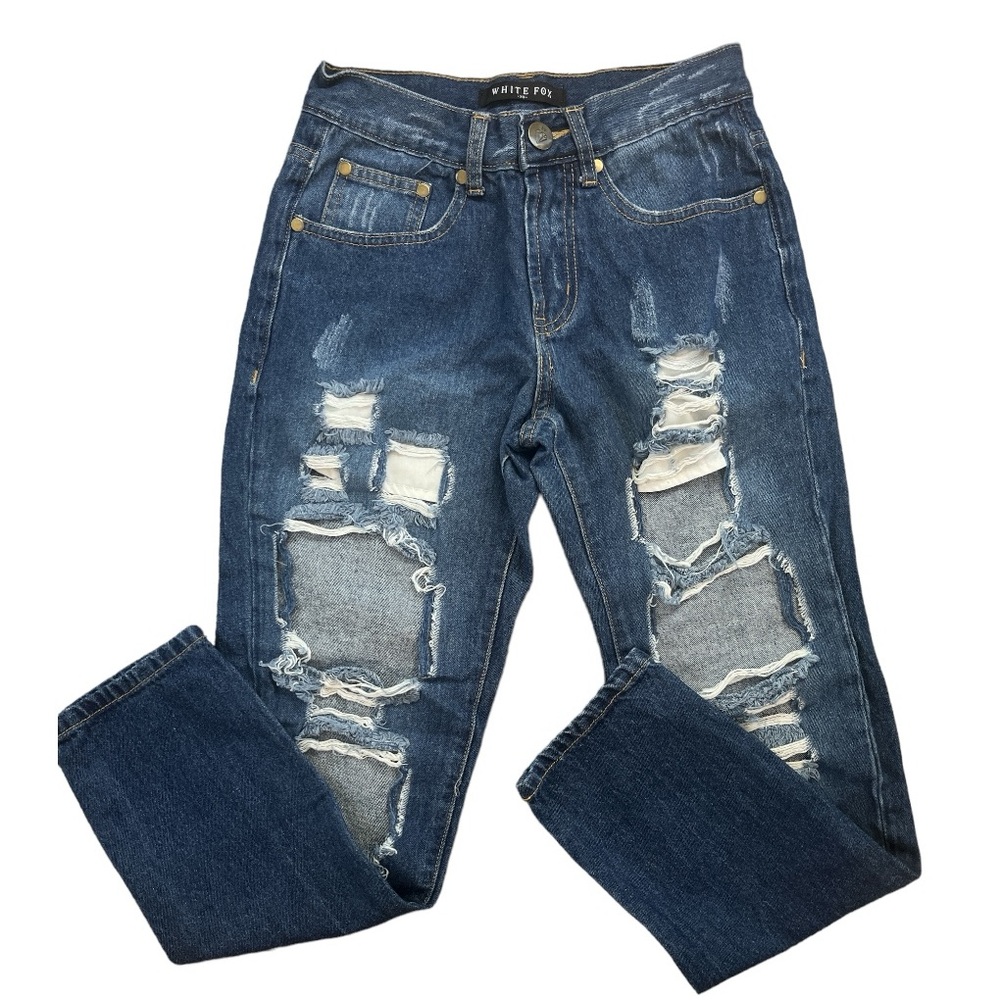 WHITEFOX RIPPED JEANS